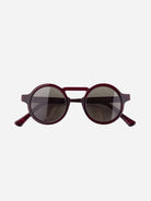 Claret Panda Oscar Dean Round Frame Sunglasses