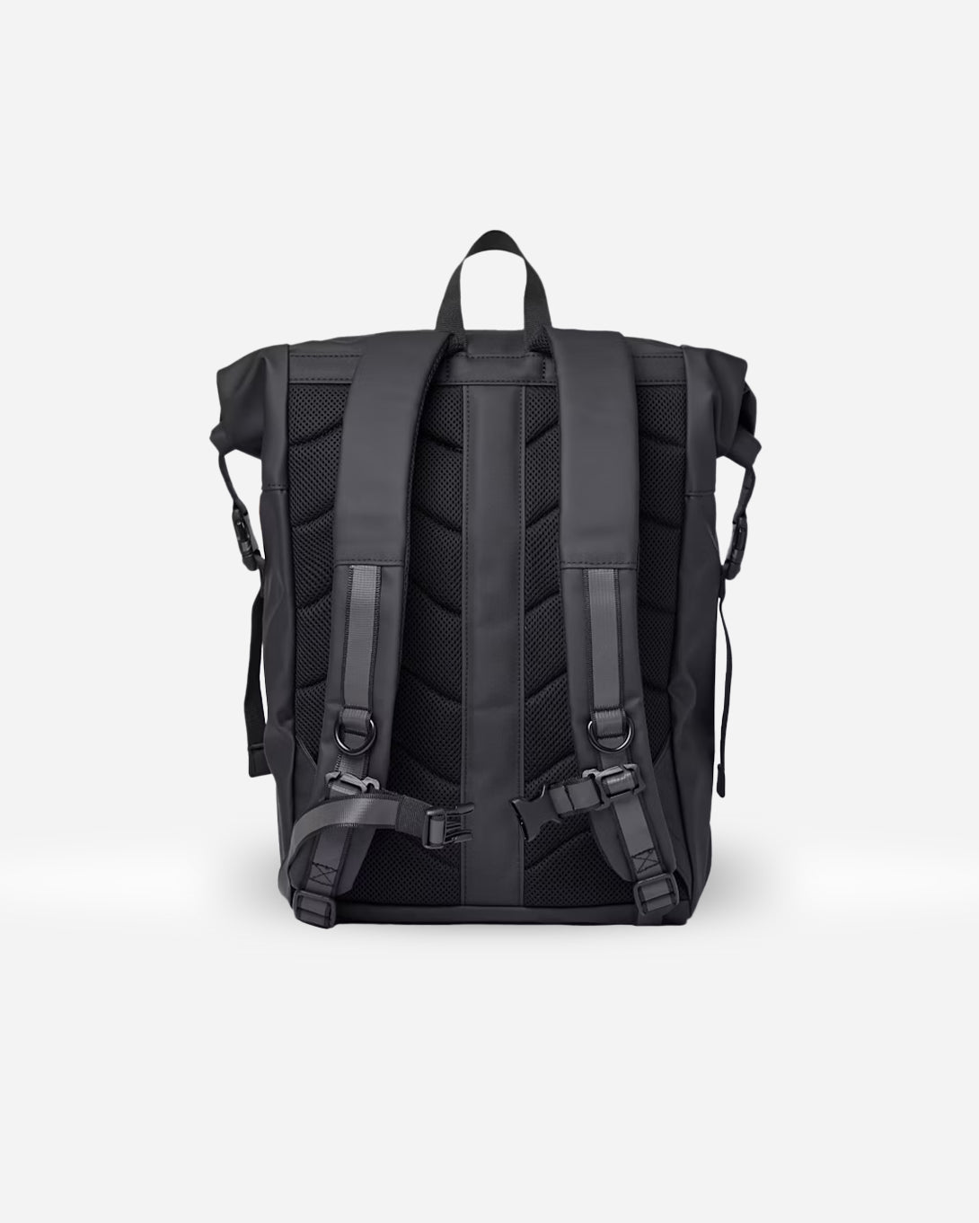 Black Konrad Sandqvist Backpack Roll Top Carry Bag