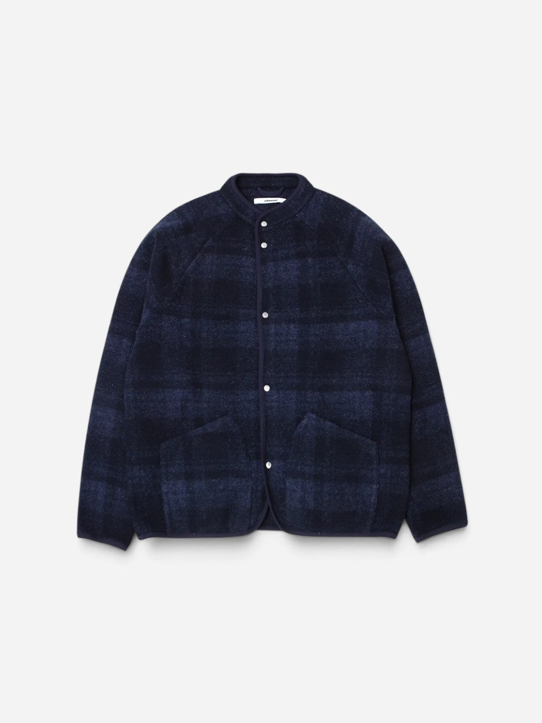 Plain Navy Atelier Jacket Mens Warm Checkered Jacket Edmmond Studios