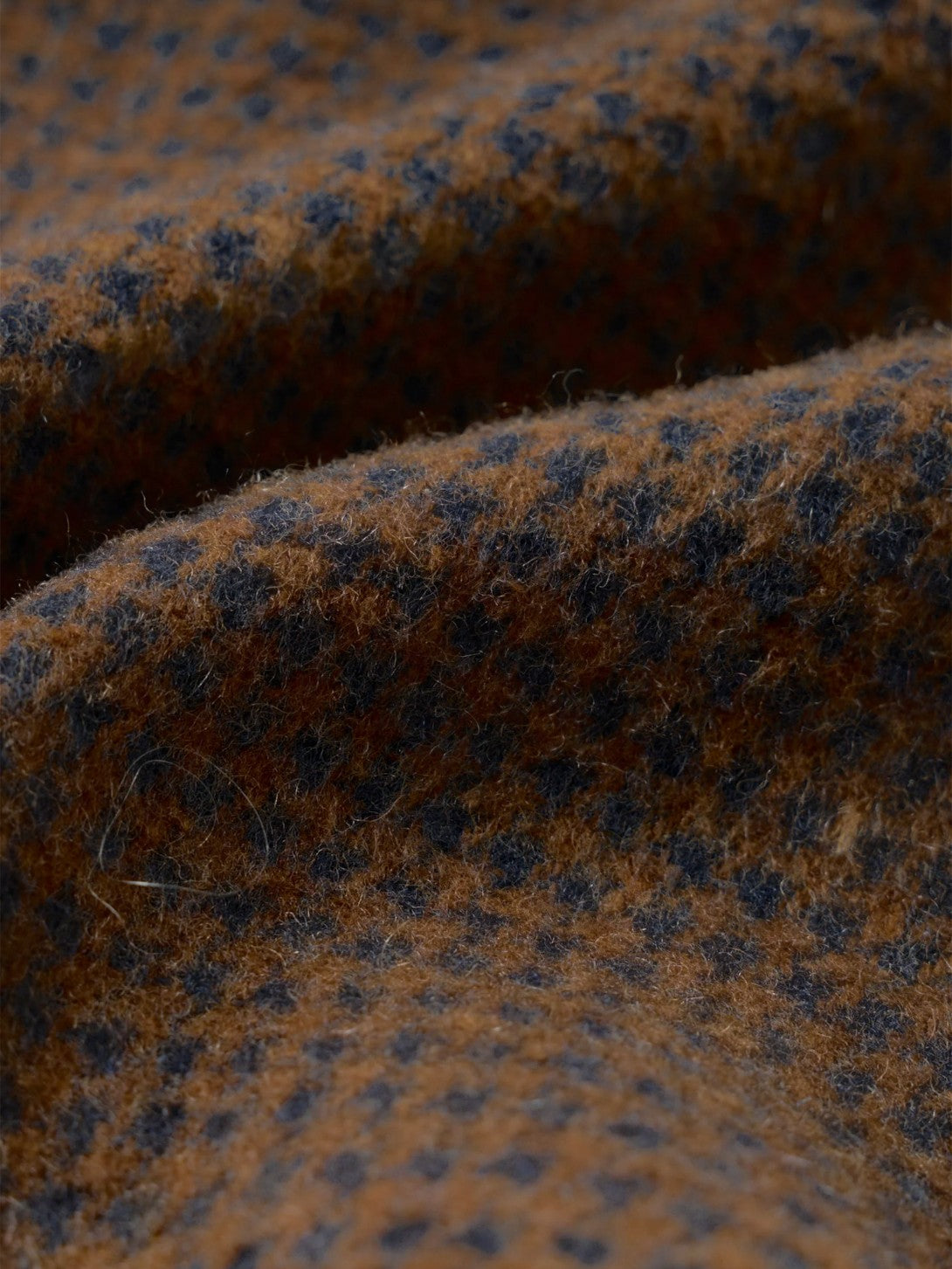 Navy/Brown Stan Coat Mens Wool Overcoat Universal Works