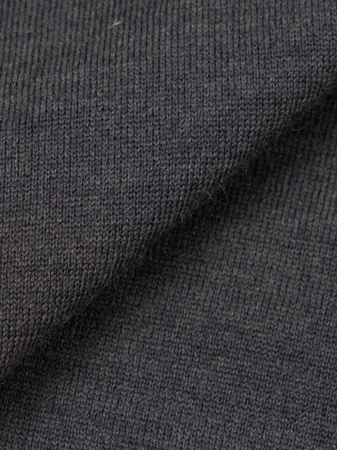 Charcoal L/S Pullover Knitwear Mens henley Pullover Universal Works