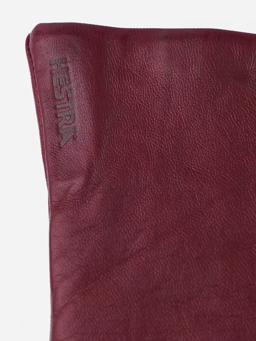 Dark Red Elisabeth Womens Leather Winter Gloves Hestra