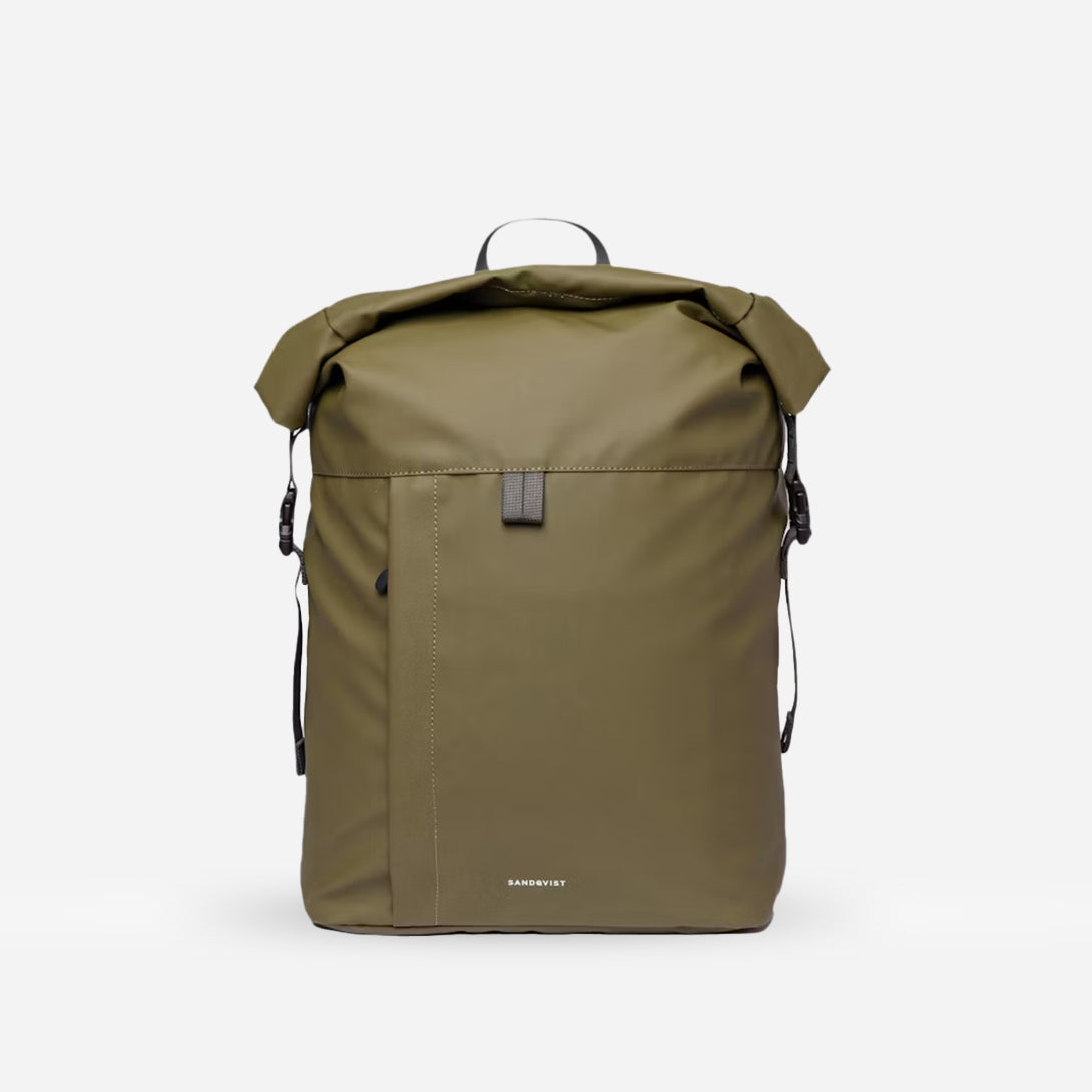 Moss Green Konrad Sandqvist Backpack Roll Top Carry Bag