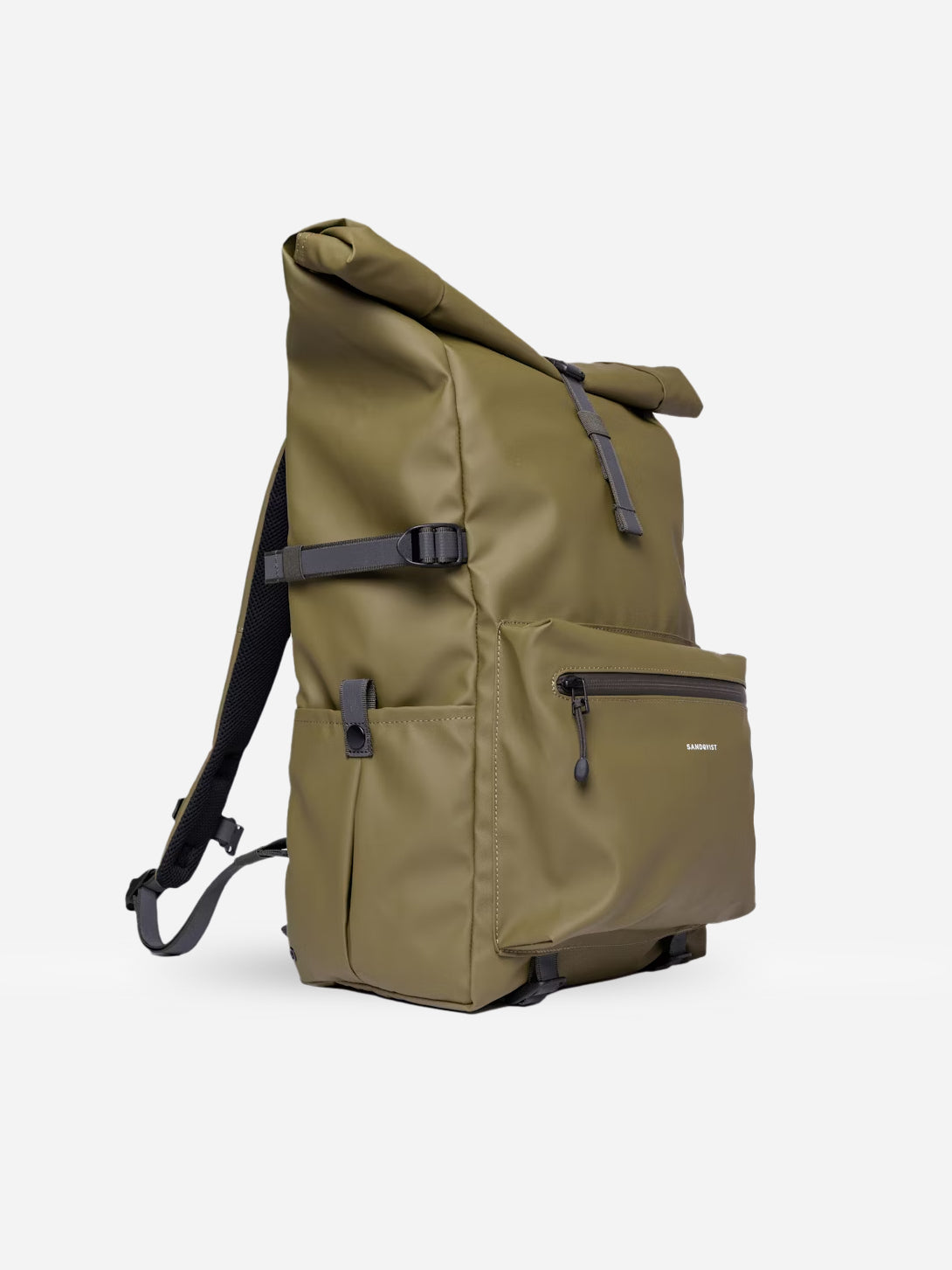 Moss Green Ruben 2.0 Sandqvist Backpack Rolltop Bag