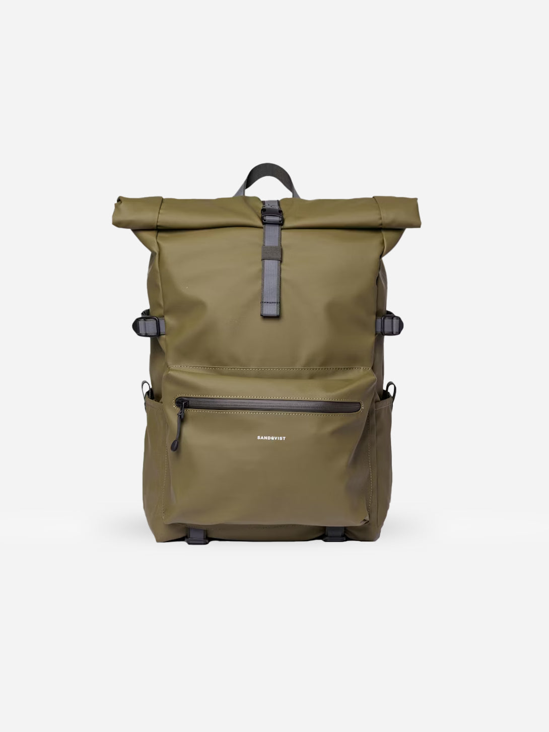 Moss Green Ruben 2.0 Sandqvist Backpack Rolltop Bag