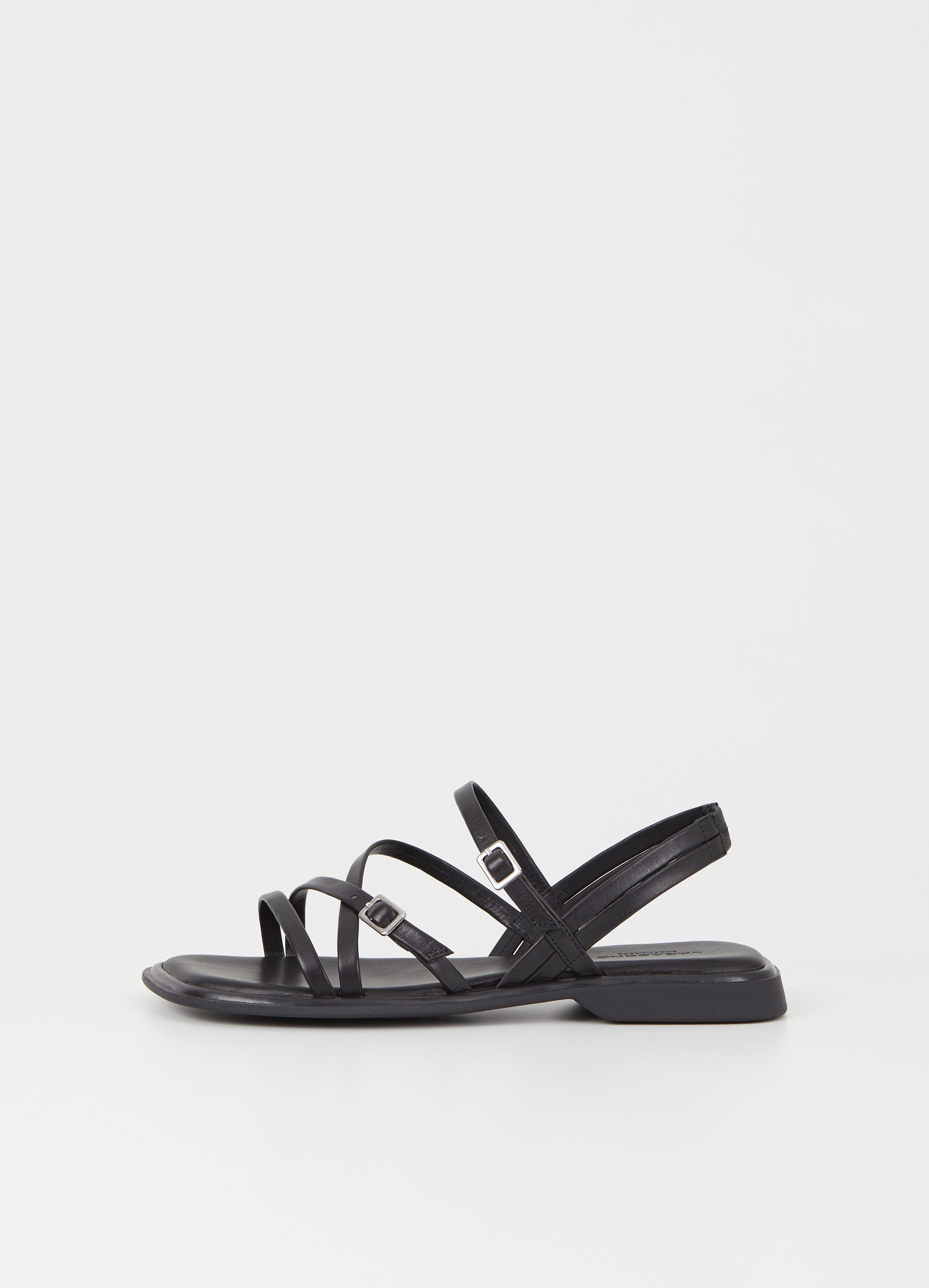 Black Izzy Vagabond Ankle Strap Shoes