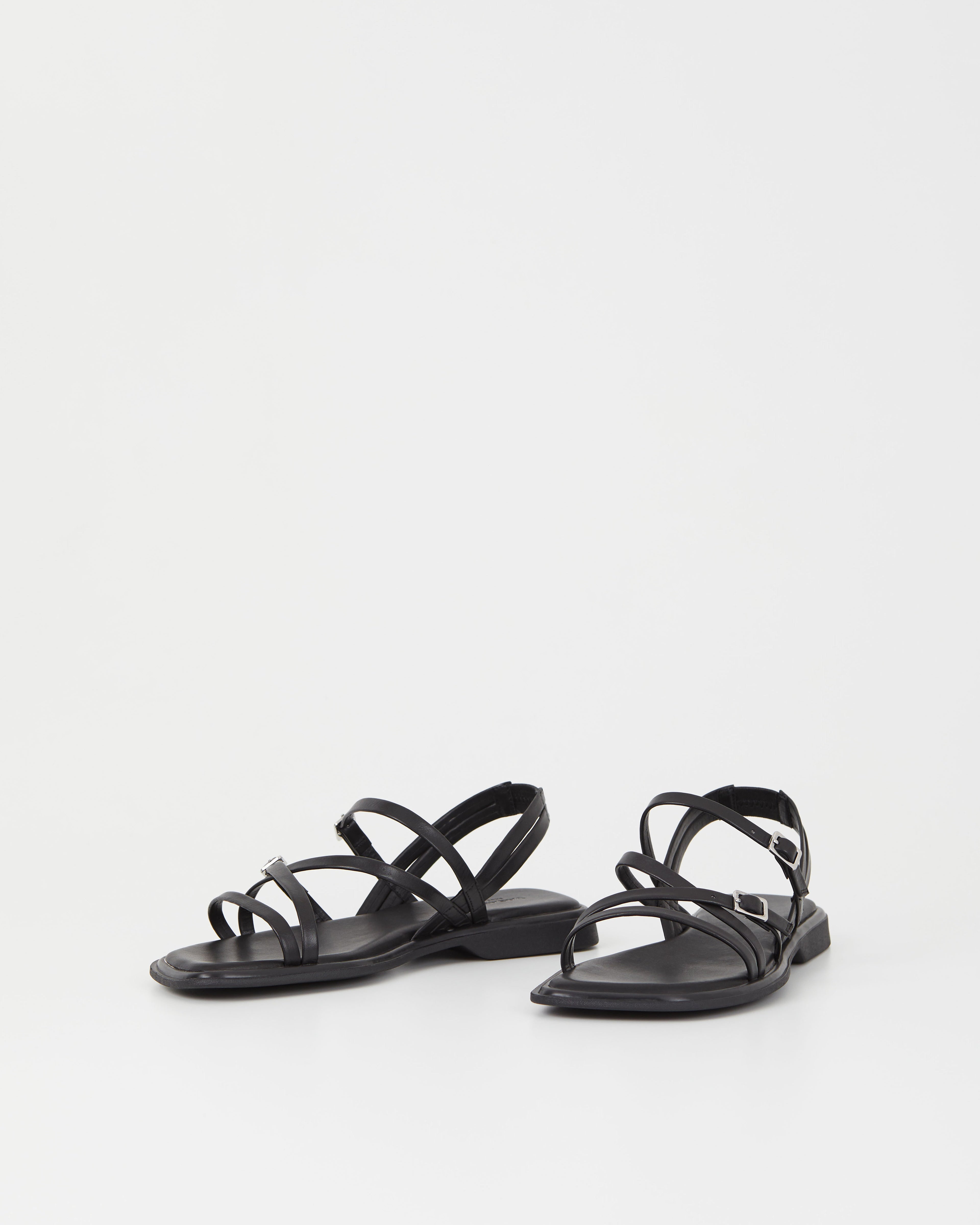 Black Izzy Vagabond Ankle Strap Shoes
