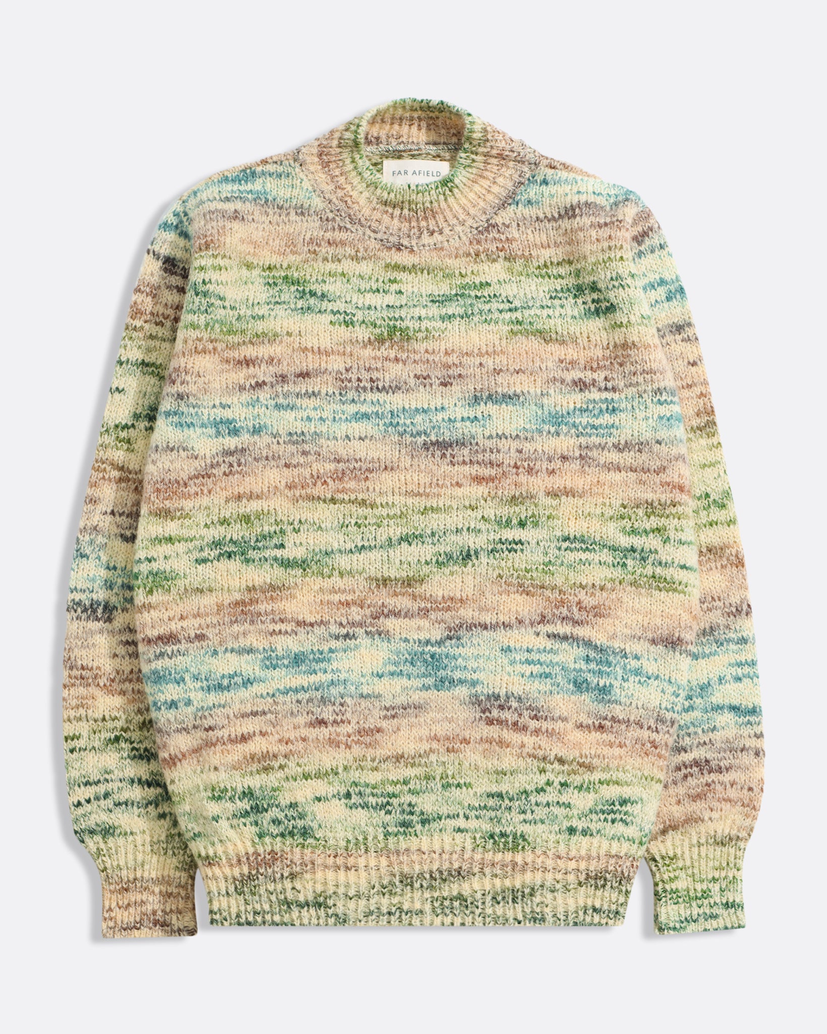 Stone/Multi Deiter Knit - Loco Mens Far Afield Multicolor Pullover Sweater