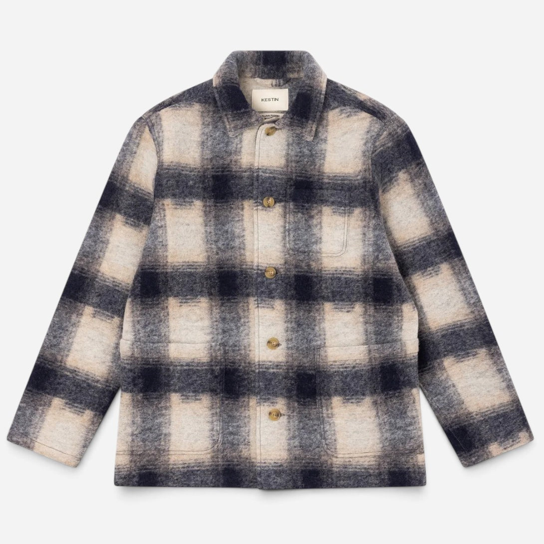 Navy Ormiston Jacket Mens Kestin Flannel Jacket