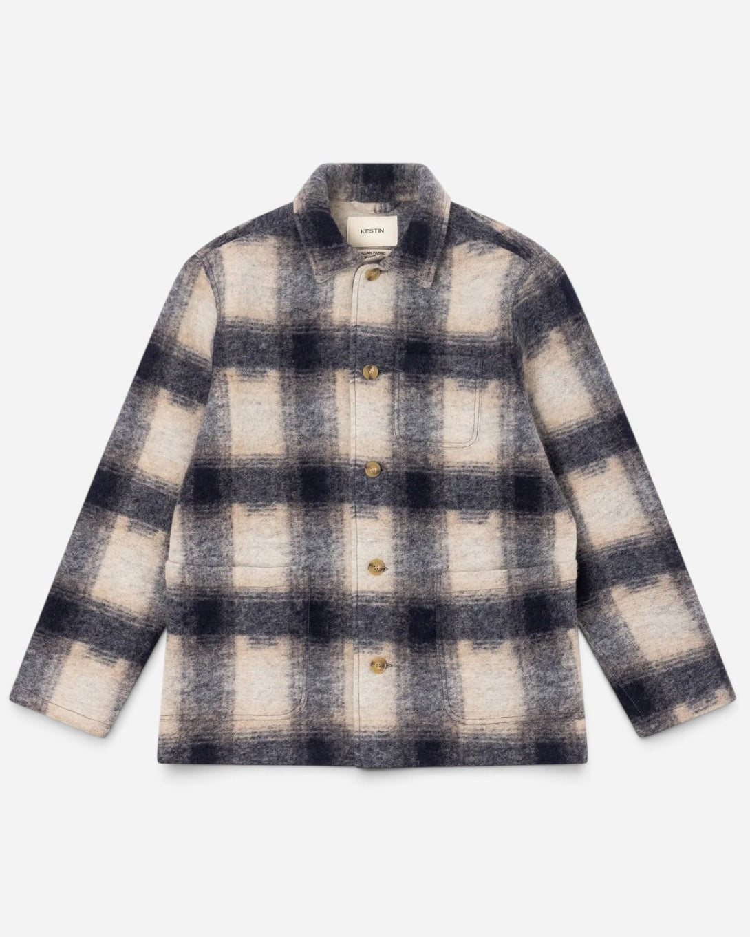 Navy Ormiston Jacket Mens Kestin Flannel Jacket