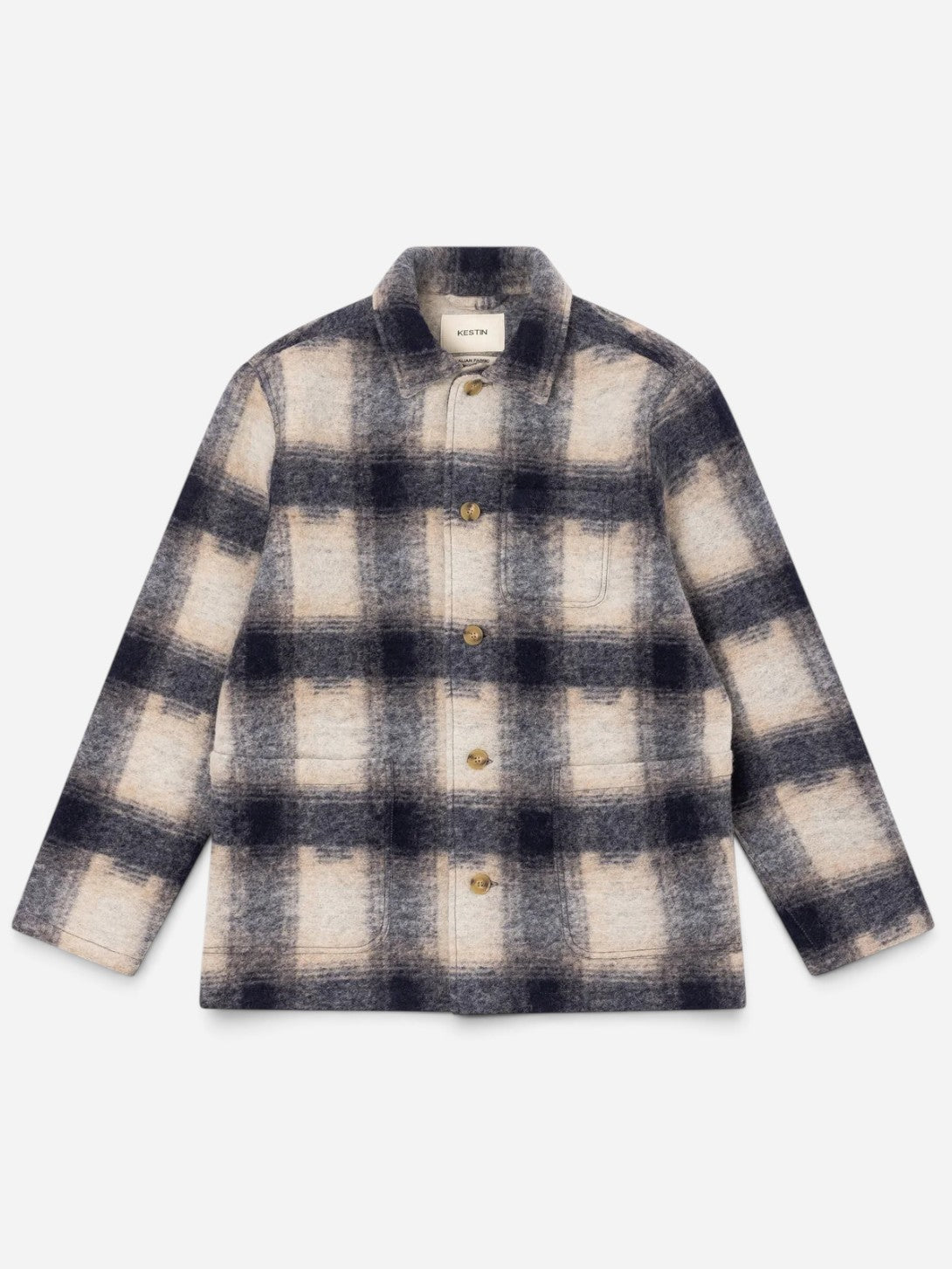 Navy Ormiston Jacket Mens Kestin Flannel Jacket