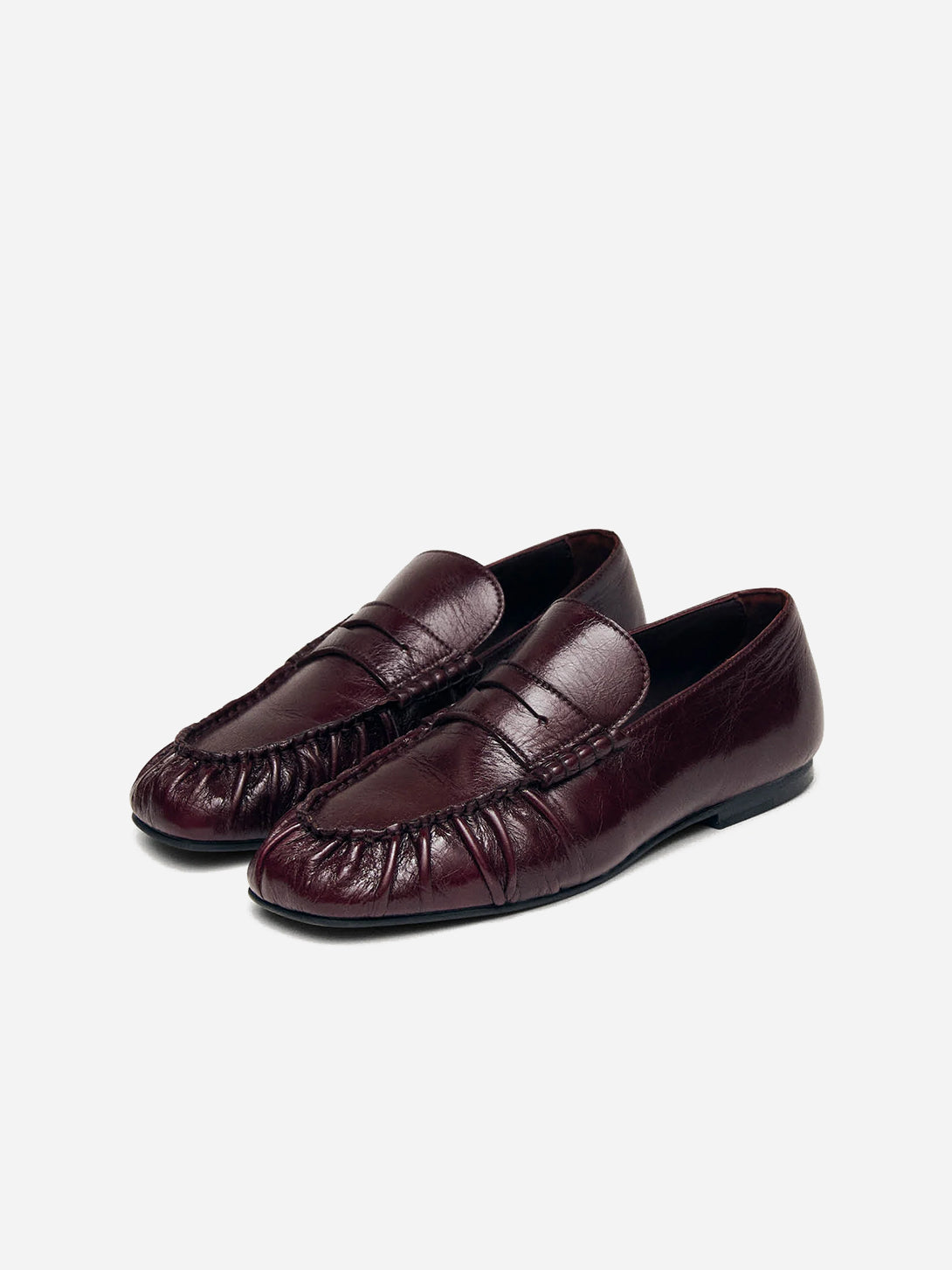 Burgundy Aven Rift Loafers Alohas Burgundy Leather Loafer Shoes