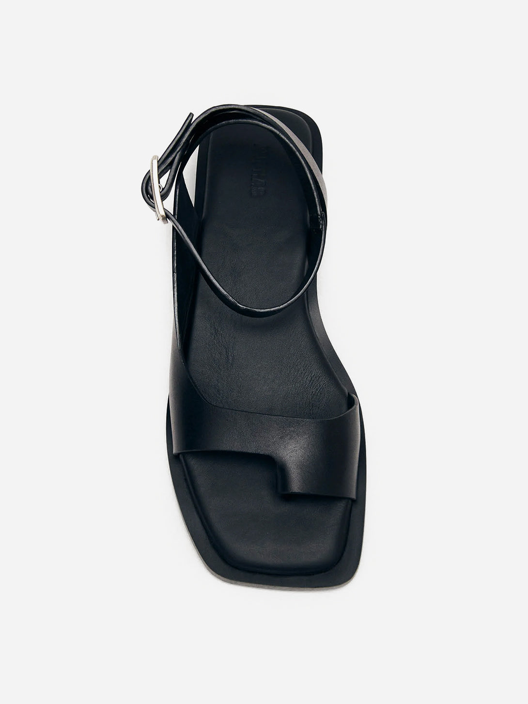 Black Tebas Leather Sandals Womens Leather Sandals Alohas Footwear