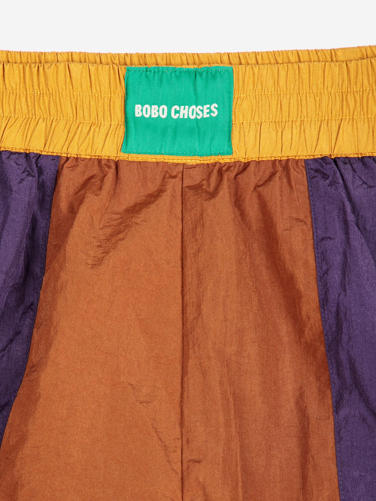 Brown Colorblock Technical Shorts Womens Shorts Bobo Choses