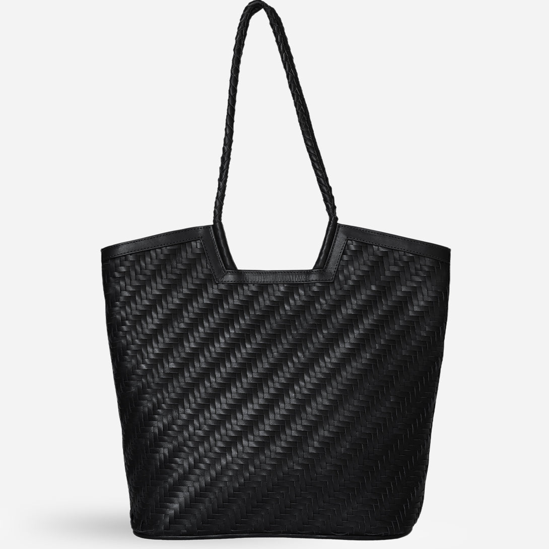 Black Camilla Bag Large Bembien Large Black Tote Bag Woven Leather