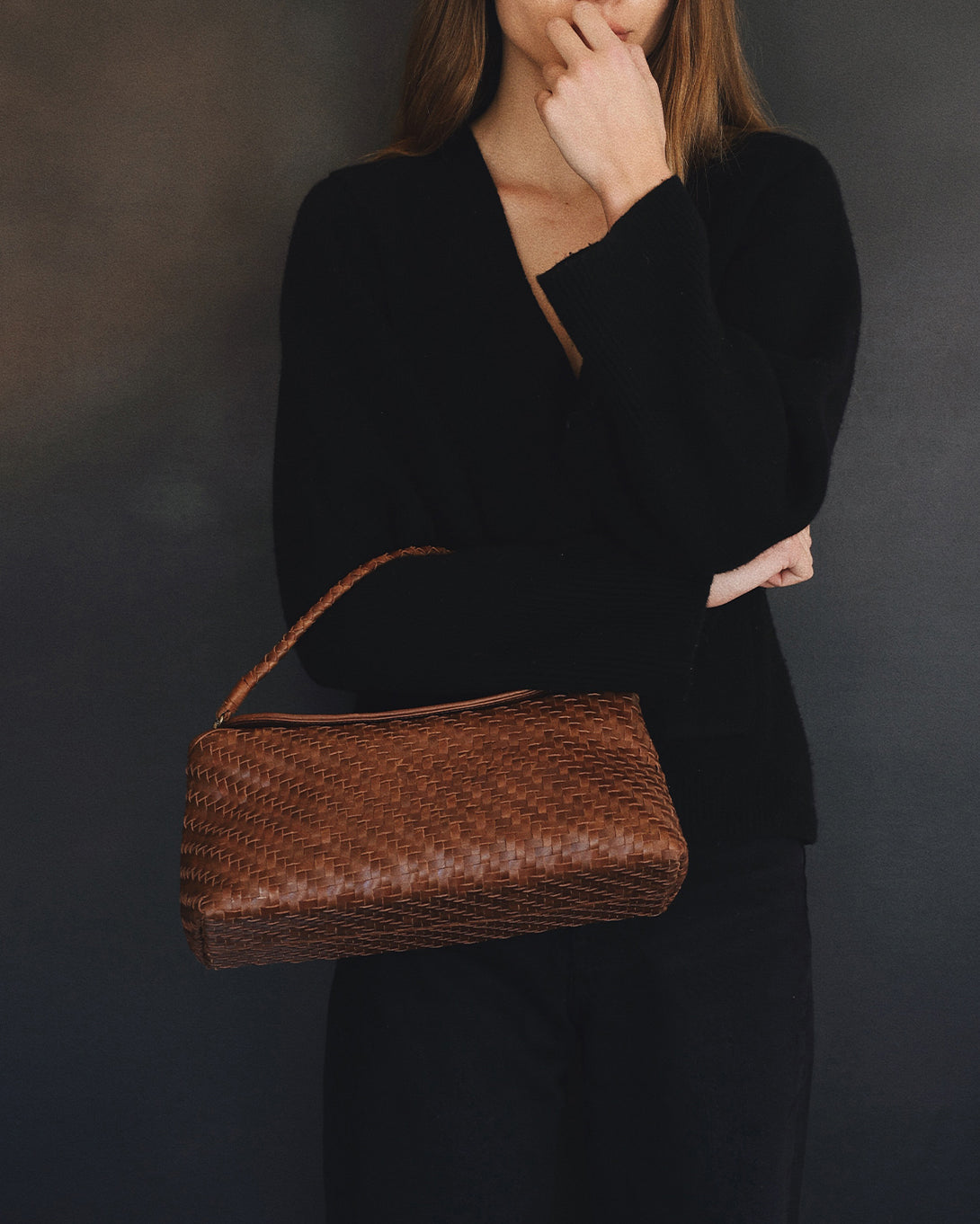 Sienna Cheri Bag Bembien Woven Leather Hand Bag