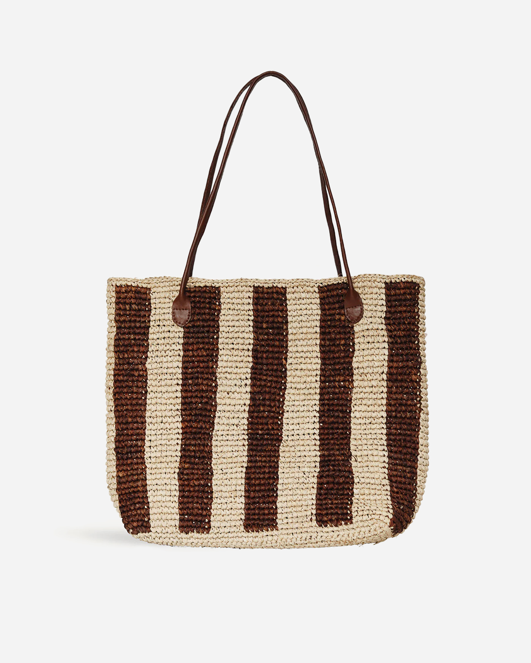 Brown Stripe Francoise Bembien Womens Striped Bag