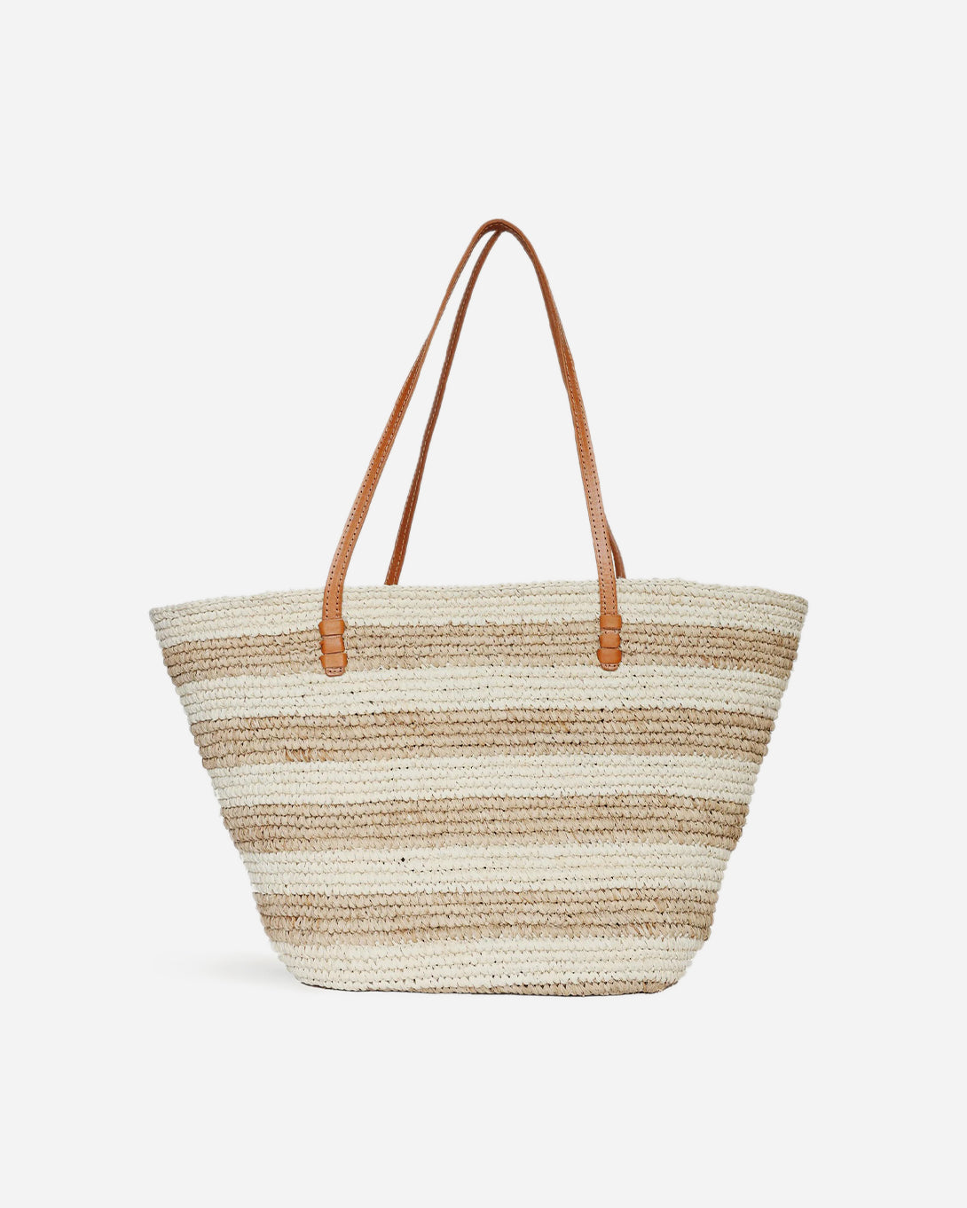 Cream Stripe Bieno Tote Womens Bembien Large Tote Bag Woven