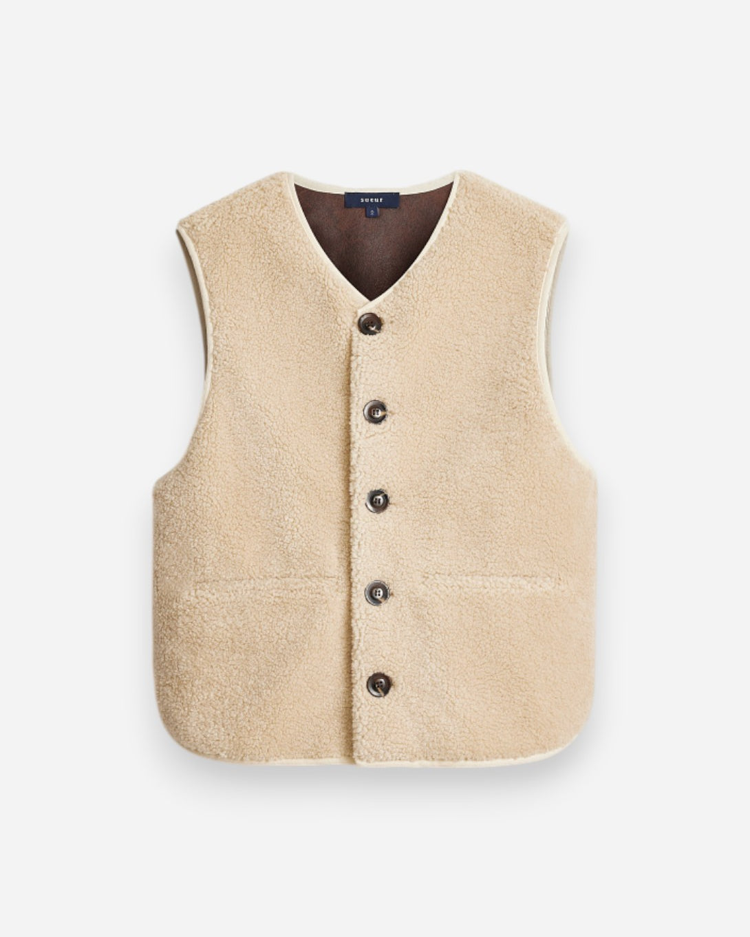 Ecru Fusil Womens Button Up Vest Soeur Clothing