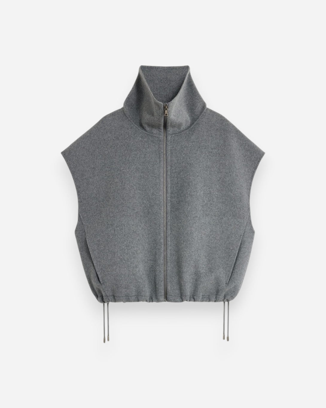 Gris Clair Juno Womens Zp Up Vest Soeur Clothing