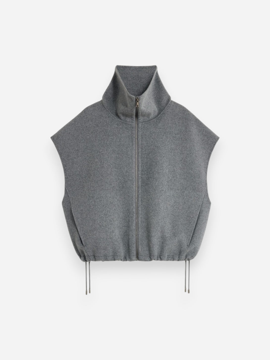 Gris Clair Juno Womens Zp Up Vest Soeur Clothing