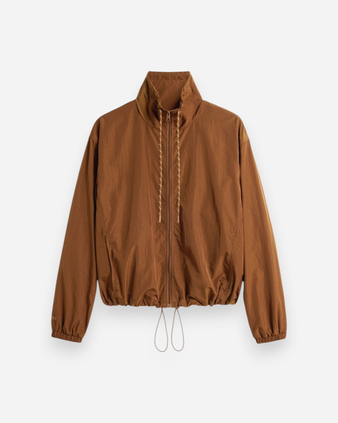 Caramel Jura Womens Nylon Zip Up Jacket Soeur Clothing