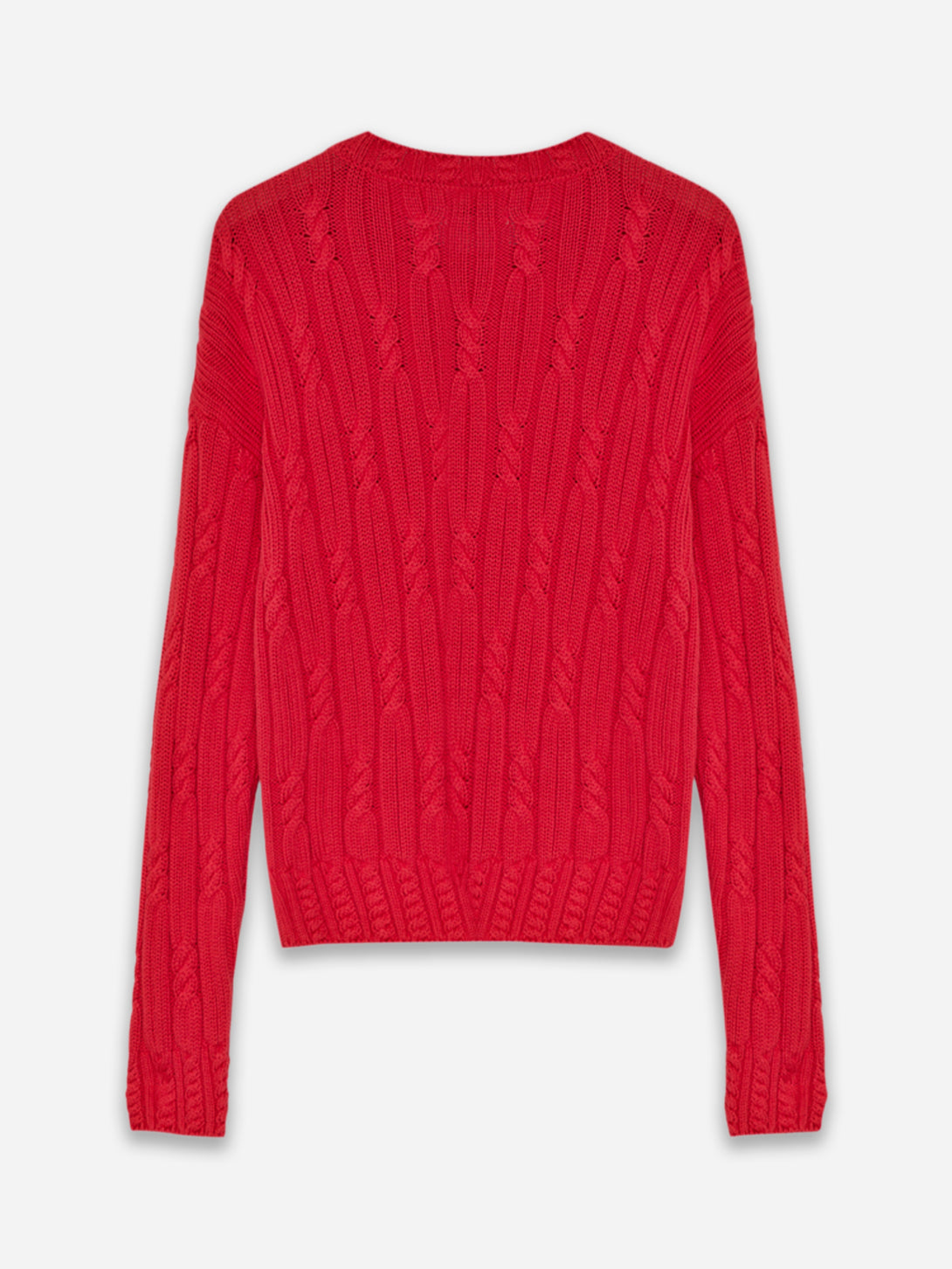 Tulip Red Bluebell Jumper Womens New Society Cable Knit Pullover Sweater