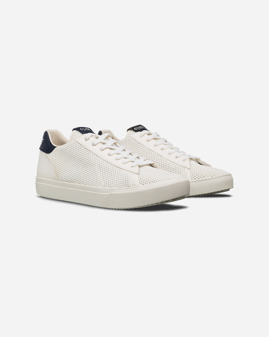 White Navy Cactus Bradley Knit Clae Sneakers Clae Footwear Los Angeles