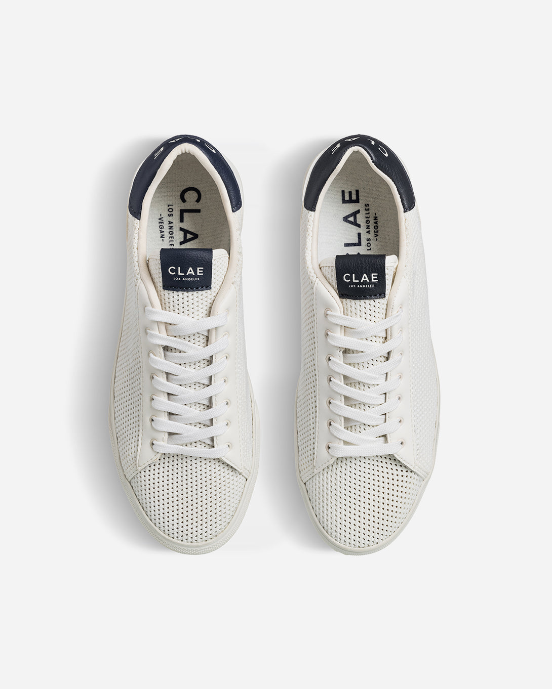 White Navy Cactus Bradley Knit Clae Sneakers Clae Footwear Los Angeles