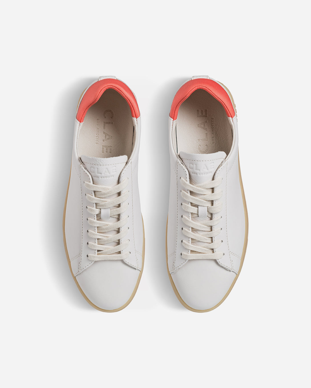 Off White Camella Lt Natural Gum Bradley Clae Shoes Clae Footwear Los Angeles