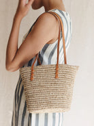 Natural Mini Bieno Woven Womens Handbag Bembien