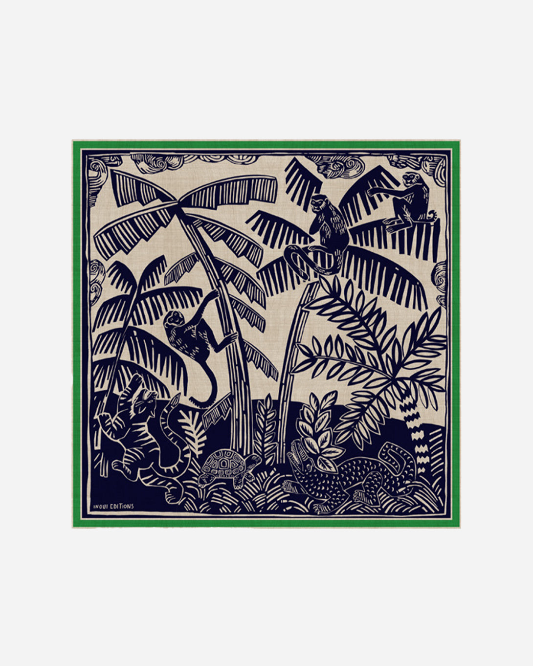 Jungle Night Square 65 Inoui Editions Sqaure Scarf
