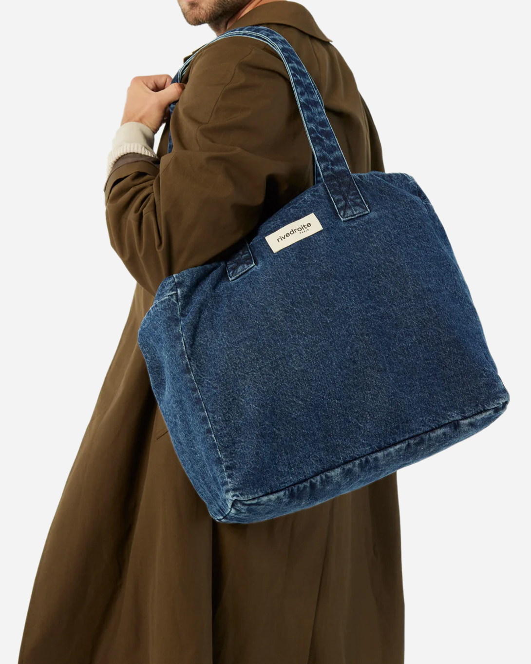 Aged Denim Celestins Rivedroite Tote Bag Travel Bag