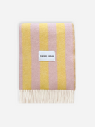 Pink/Yellow Candy Wrap Blanket Maison Deux Blanket Unisex Couch Blanket Warm Cosy