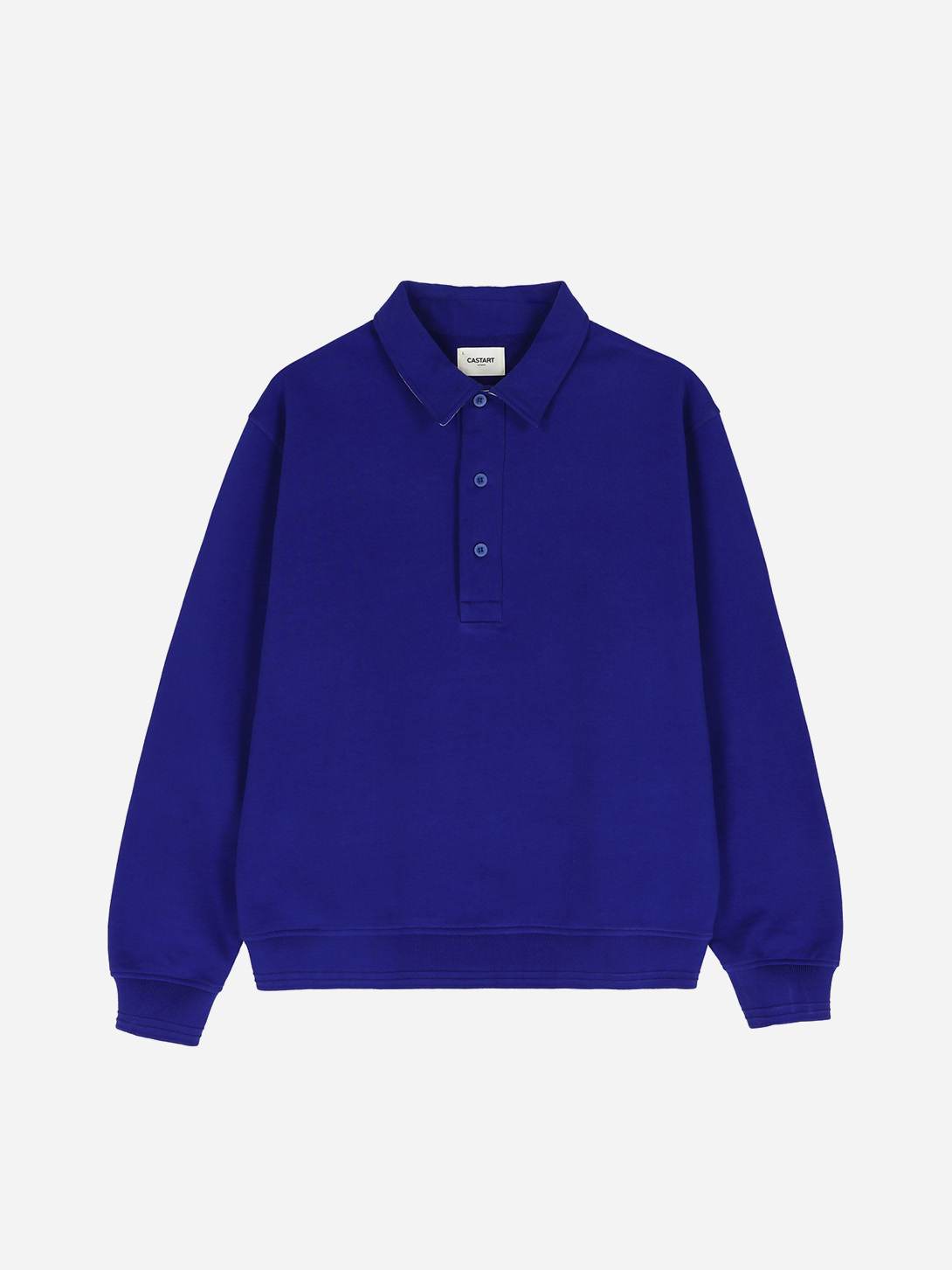 Cobalt Pace Sweatshirt Mens Castart Knit Long Sleeve Polo