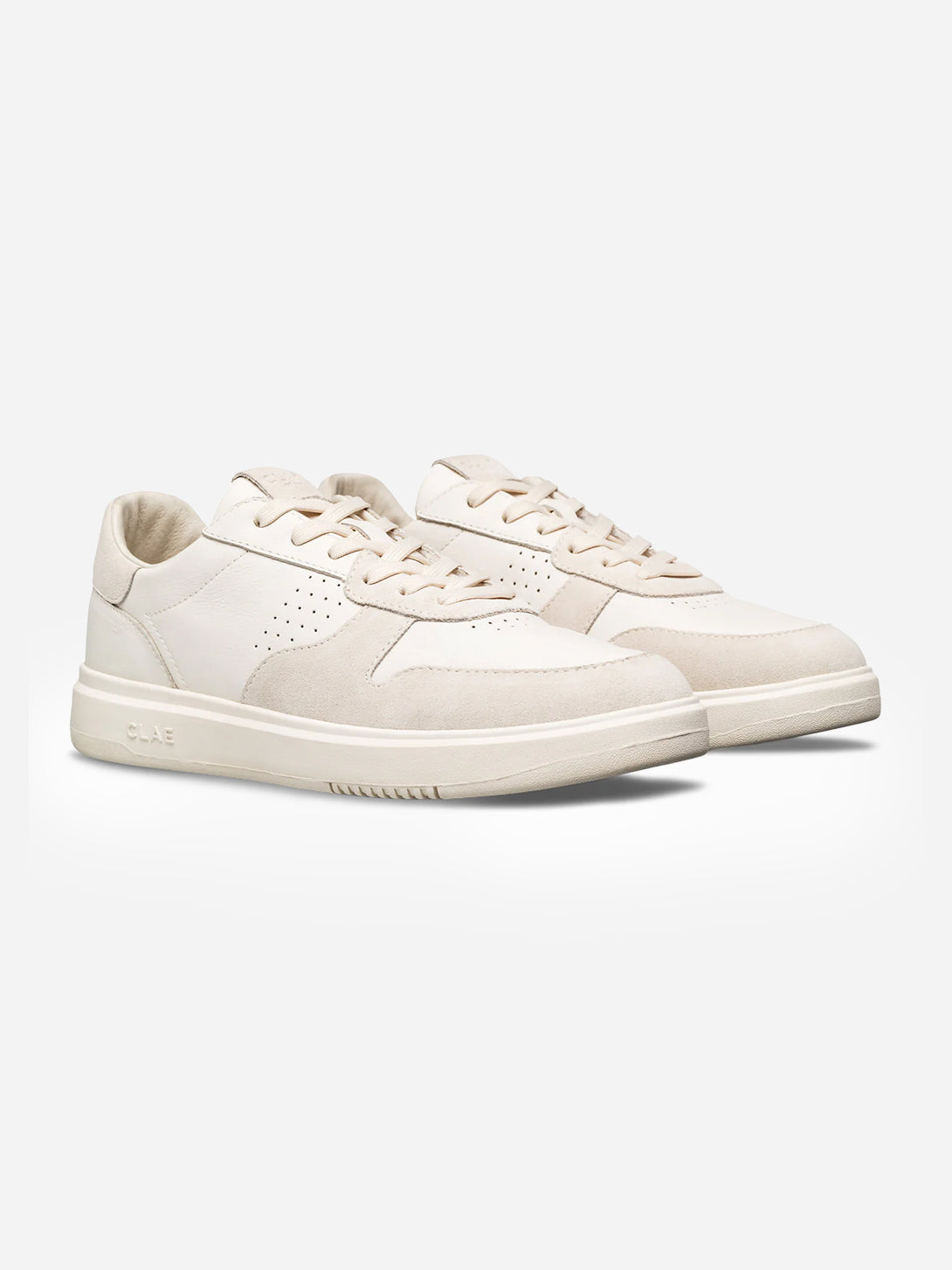 Triple Off White Leather Moses Clae Los Angeles Footwear Leather Shoes