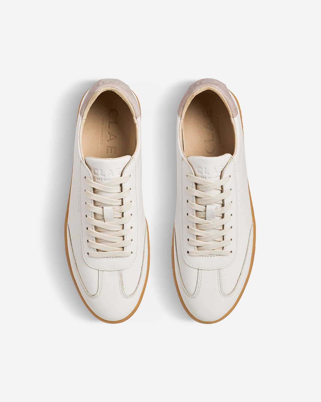 Off White Leather Cashmere Deane Clae Shoes Clae Footwear Los Angeles