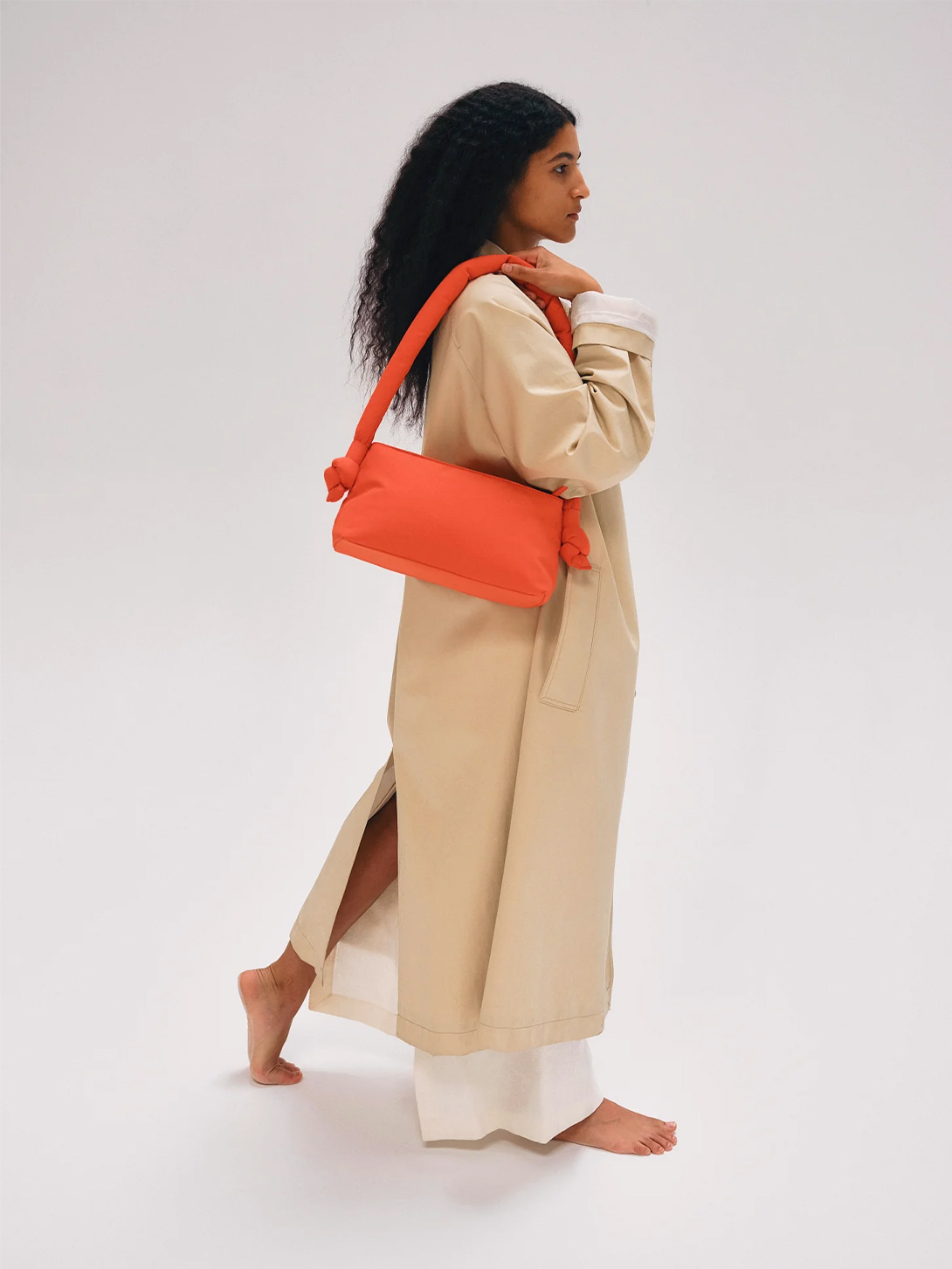 Coral Taco Bag by Olend Small Light Nylon Bag