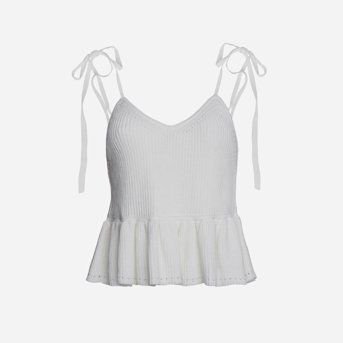 White Mali Stripe Cami Womens Top Eleven Six