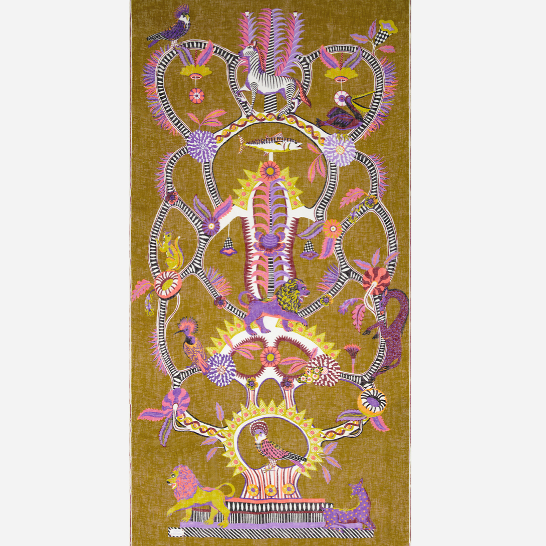 Diego Golden Brown Scarf Inoui Editions Womens Scarf