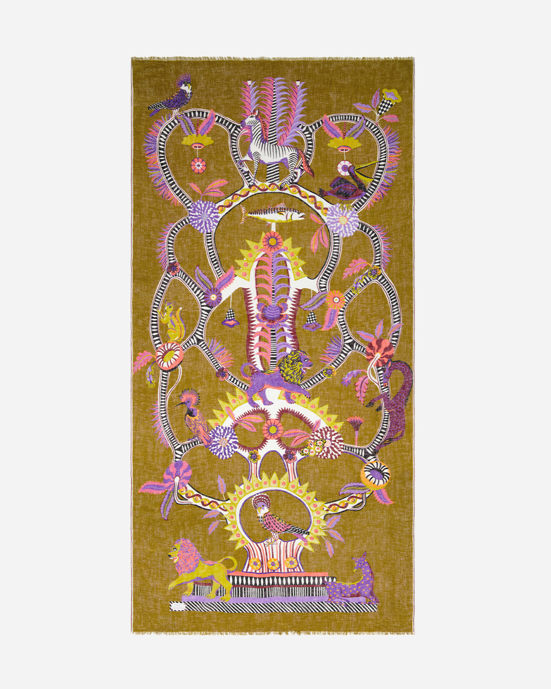 Diego Golden Brown Scarf Inoui Editions Womens Scarf