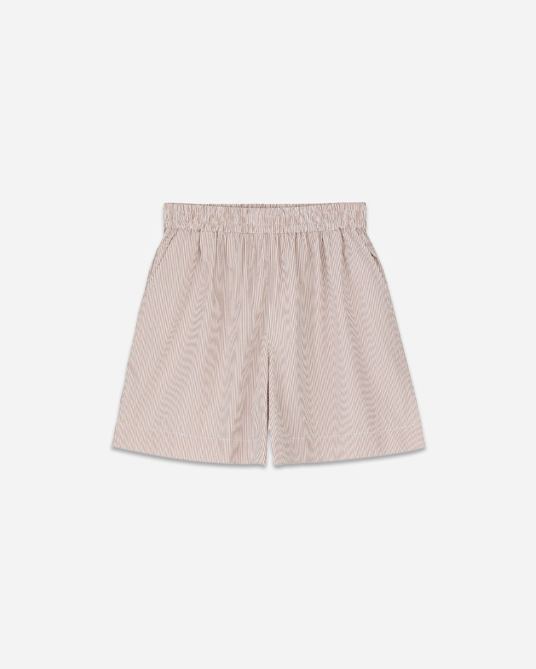 Warm Beige/White Stripe Edgar Shorts Skall Studio Womens Summer Shorts