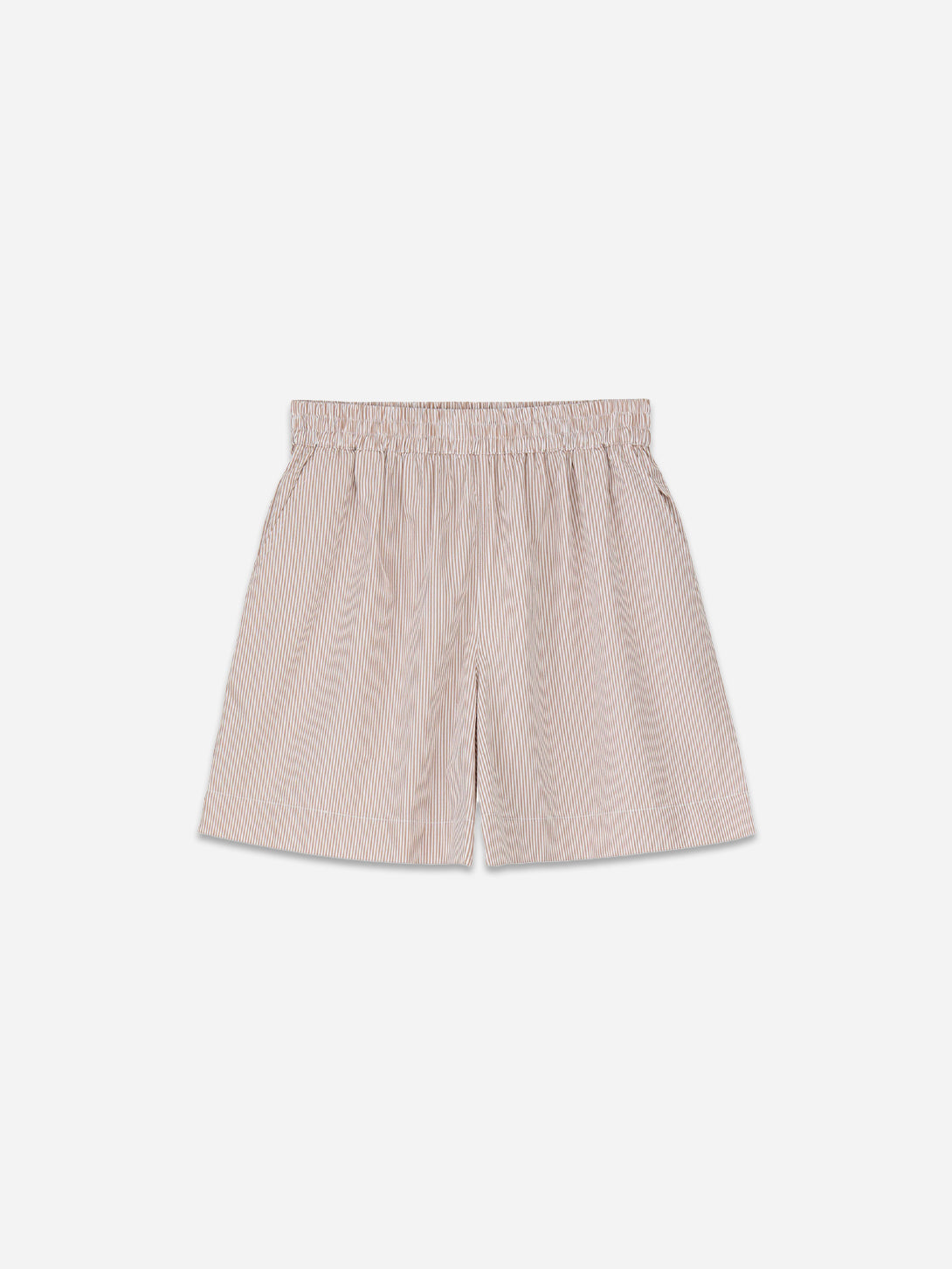 Warm Beige/White Stripe Edgar Shorts Skall Studio Womens Summer Shorts