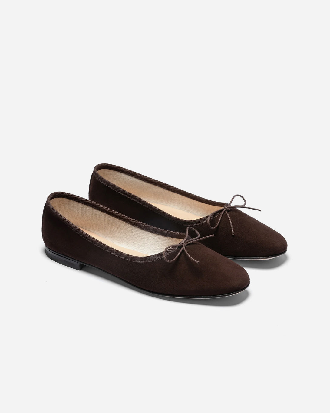Espresso Suede Quadra Eledera Womens Suede Flats