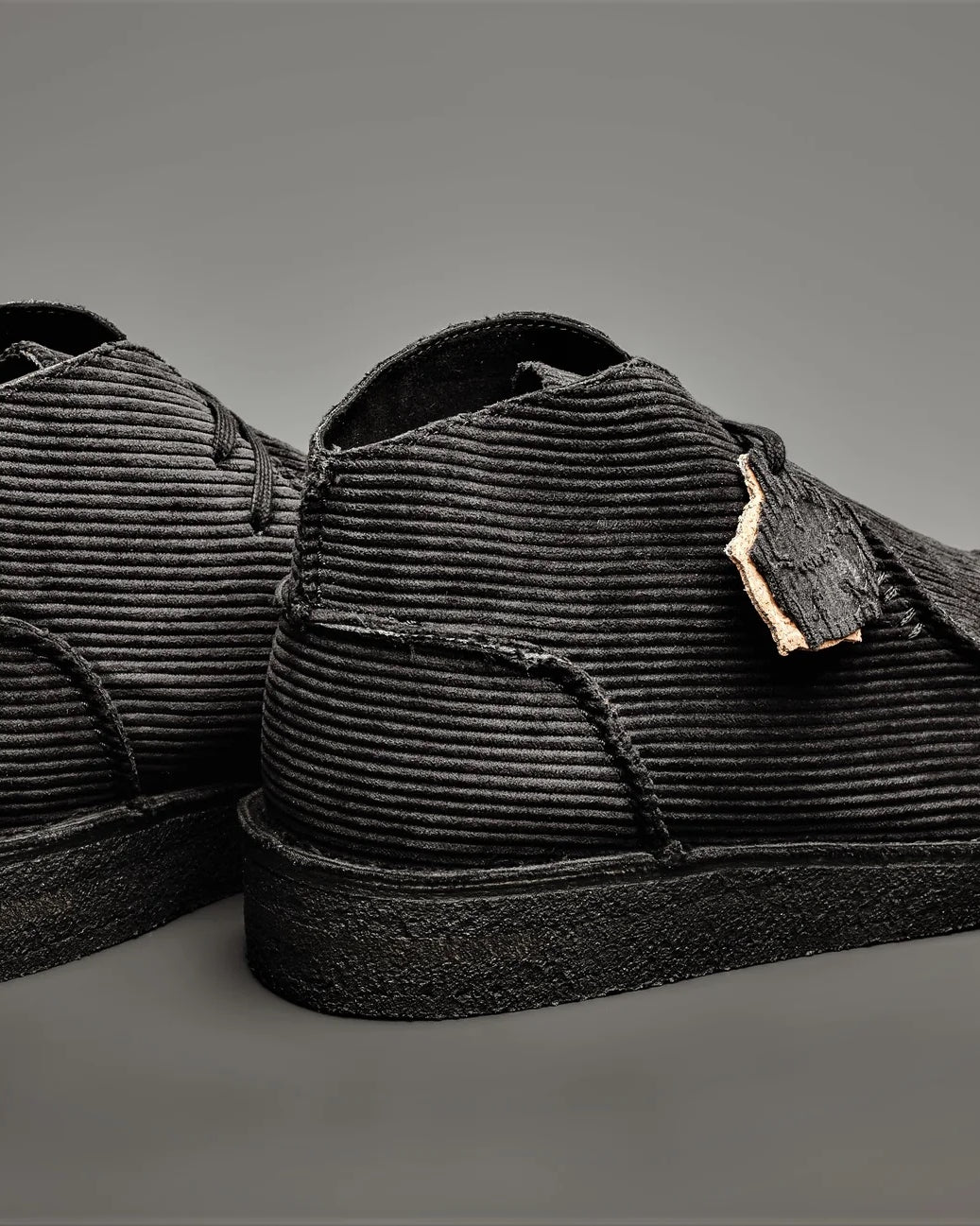 Black Ewaldi Vegan Cord Oswen Vegan Shoe