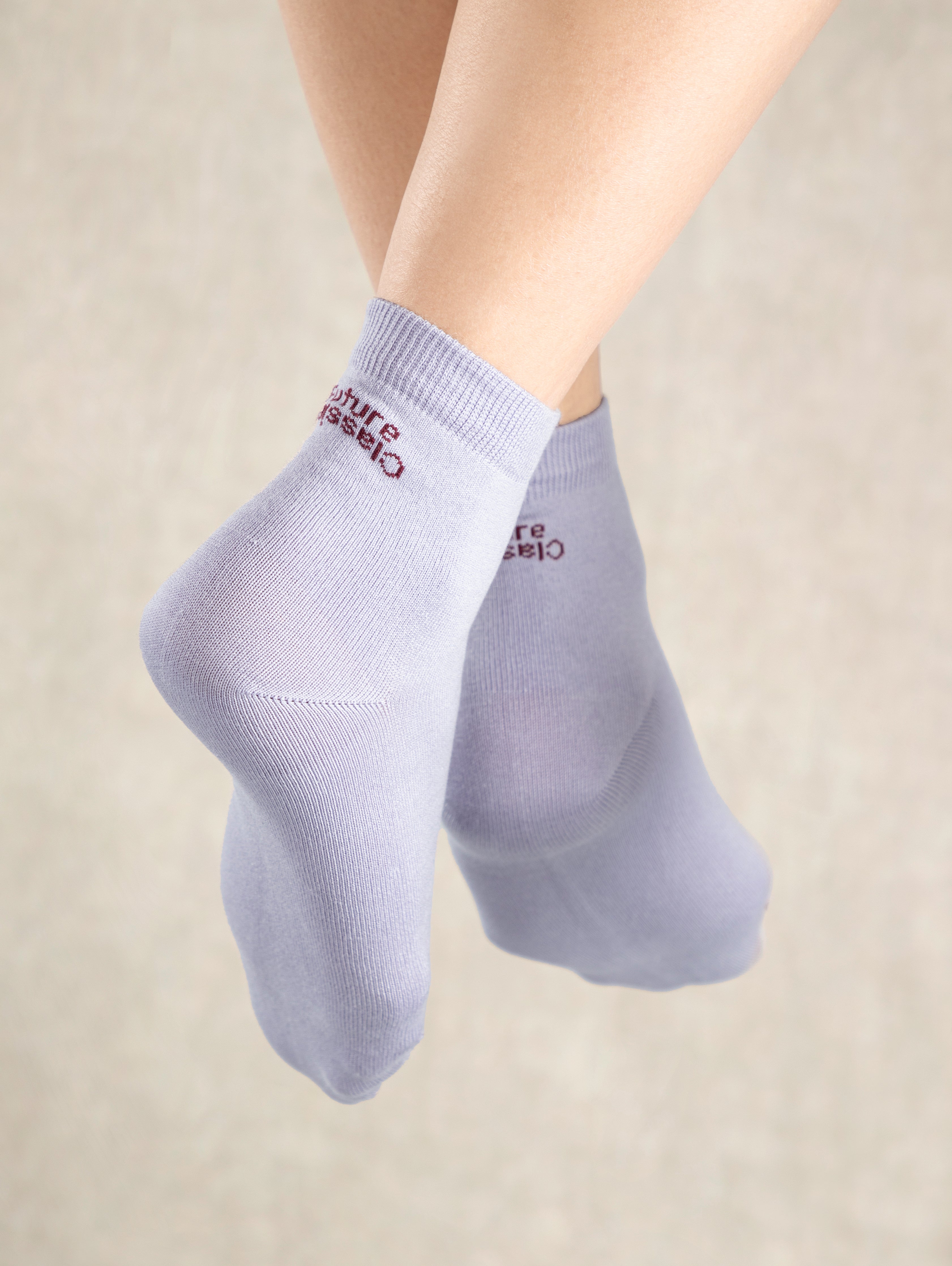 Misty Lilac Quarter Socks Womens Everyday Wearable Low Sock