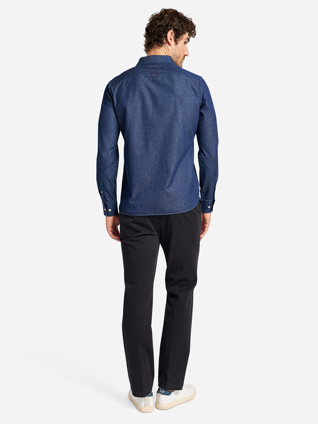 Indigo Arthur Denim Mens Button Up Shirt