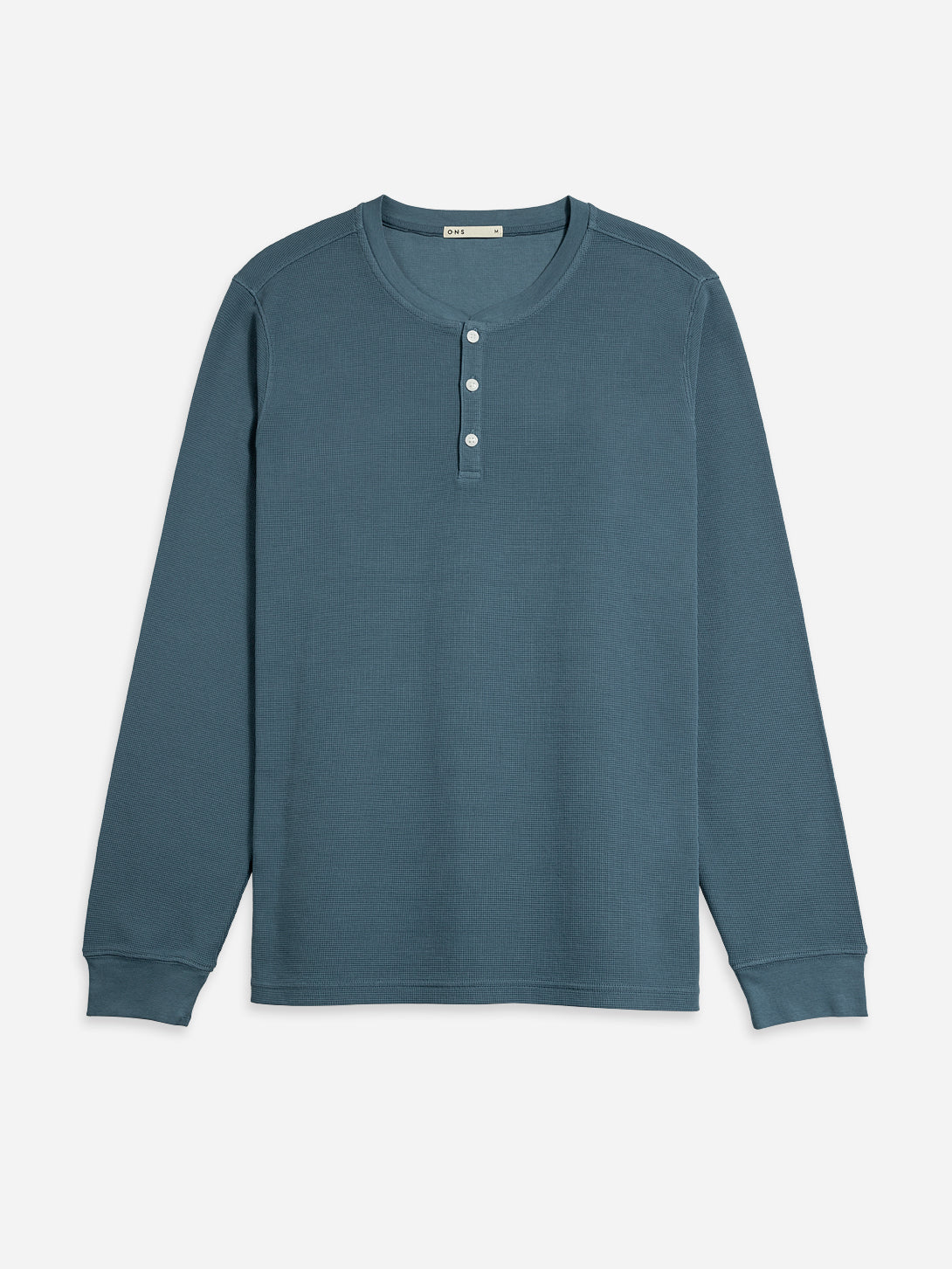Mallard Blue Court Henley L/S Tee O.N.S Men's Long Sleeve