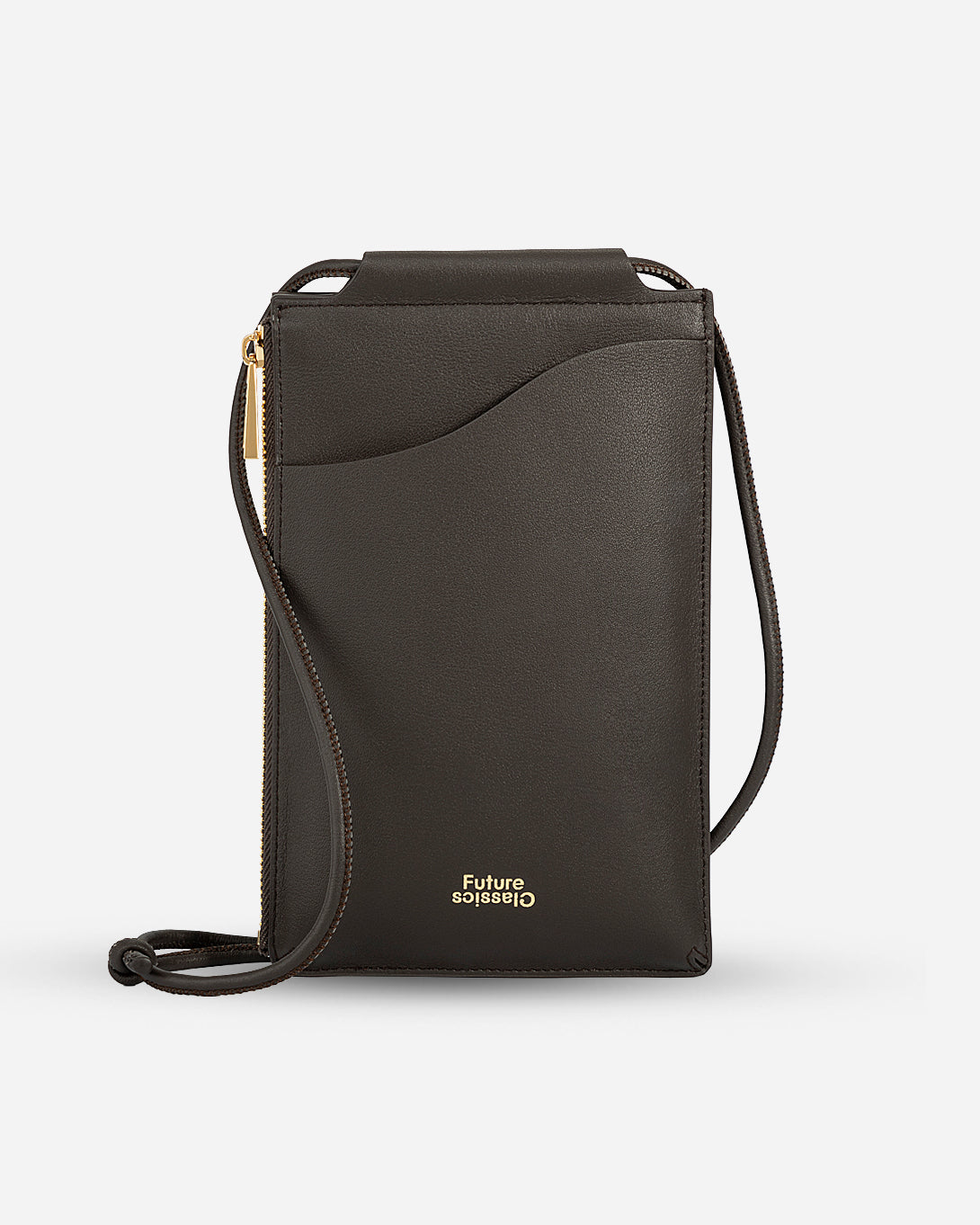 Dk Brown Pocket Crossbody Bag Womens Leather Bag Womens Crossbody Bag Genuine Leather Bag Womens Small Leather Product