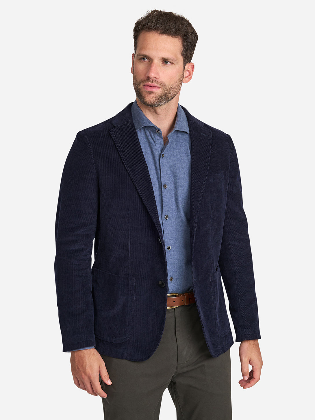 Navy Perry Corduroy Blazer Mens Casual Blazer Mens Corduroy Mens Outerwear Corduroy Jacket